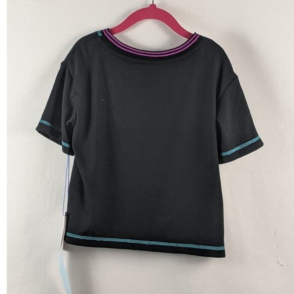 More Than Magic Party Print Pajama Top Black Small Sleepwear Birthday S 6/6X‎ - Picture 2 of 6